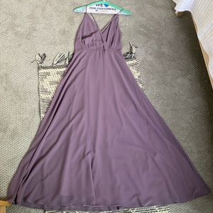 Lulus maxi dress with criss cross straps.